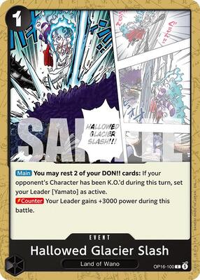 Hallowed Glacier Slash card from The Time of Battle