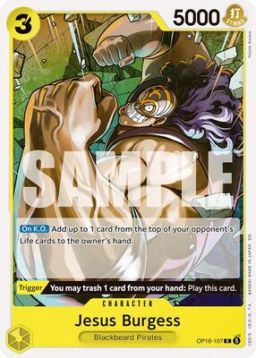 Jesus Burgess card from The Time of Battle