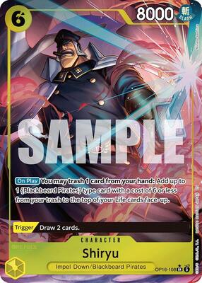 Shiryu (Full Art) card from The Time of Battle