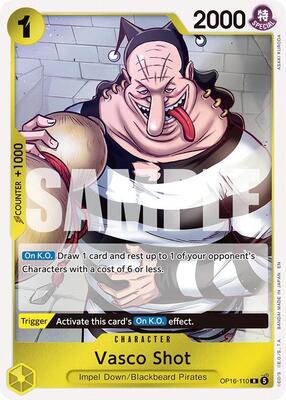 Vasco Shot card from The Time of Battle