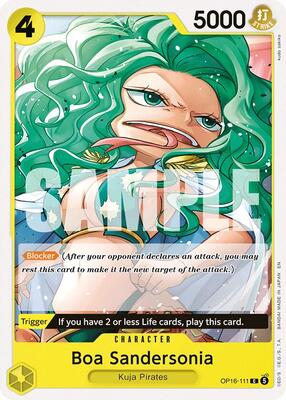 Boa Sandersonia card from The Time of Battle