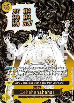 Zehahahahaha! (Alternate Art) card from The Time of Battle