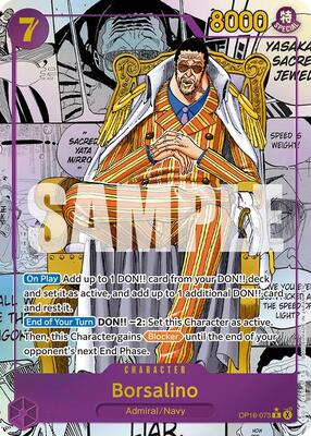Borsalino (Manga) card from The Time of Battle
