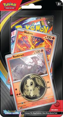Chaos Rising Single Pack Blister [Reshiram/Moltres] card from ME04: Chaos Rising
