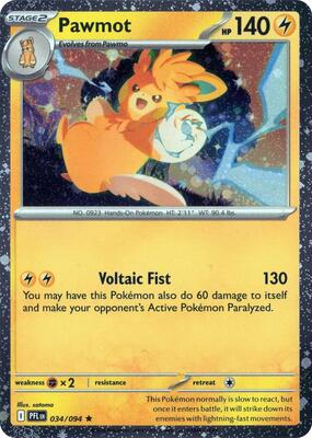 Pawmot - 034/094 (Cosmos Holo) card from Blister Exclusives