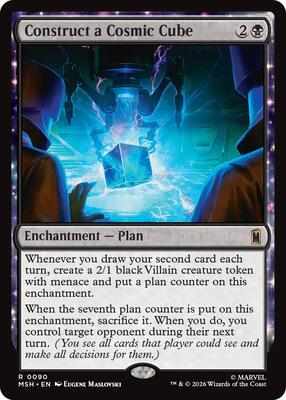 Construct a Cosmic Cube card from Marvel Super Heroes