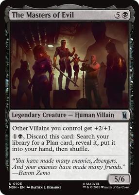 The Masters of Evil card from Marvel Super Heroes