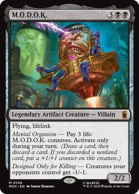 M.O.D.O.K. card from Marvel Super Heroes