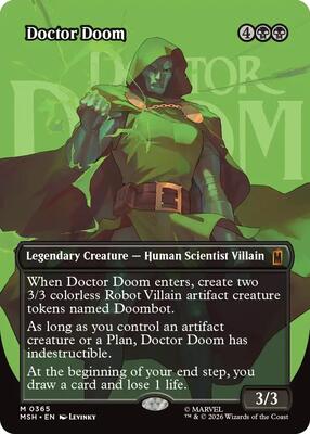 Doctor Doom (Borderless) (0365) card from Marvel Super Heroes