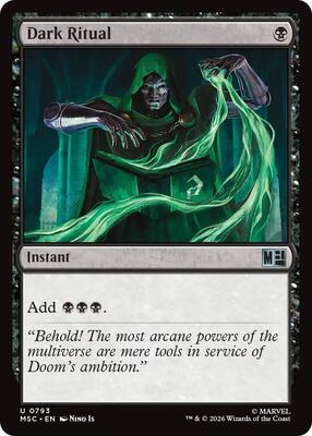 Dark Ritual card from Commander: Marvel Super Heroes