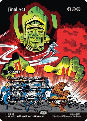 Final Act (Borderless) card from Marvel Universe Eternal-Legal