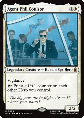 Agent Phil Coulson card from Marvel Super Heroes