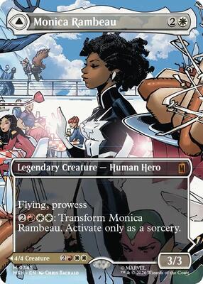 Monica Rambeau (Borderless) (0345) card from Marvel Super Heroes