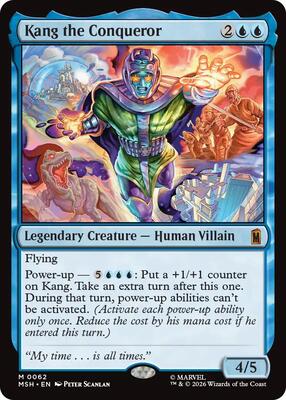 Kang the Conqueror card from Marvel Super Heroes