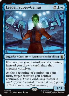 Leader, Super-Genius card from Marvel Super Heroes