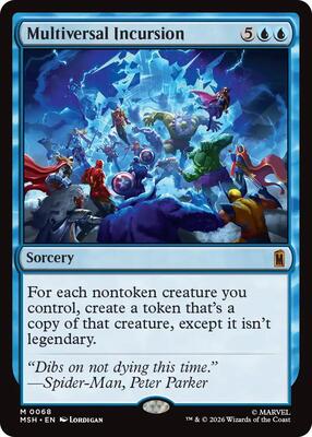 Multiversal Incursion card from Marvel Super Heroes