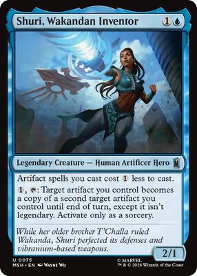 Shuri, Wakandan Inventor card from Marvel Super Heroes