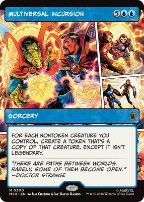 Multiversal Incursion (Borderless) card from Marvel Super Heroes