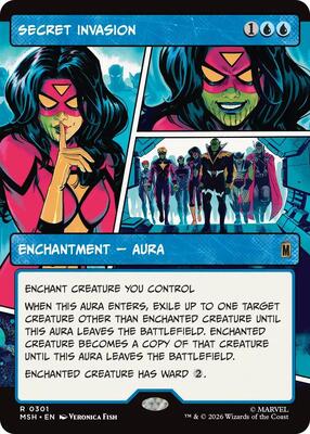 Secret Invasion (Borderless) card from Marvel Super Heroes