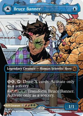 Bruce Banner (Borderless) (0331) card from Marvel Super Heroes