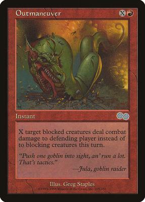 Outmaneuver card from Urza's Saga