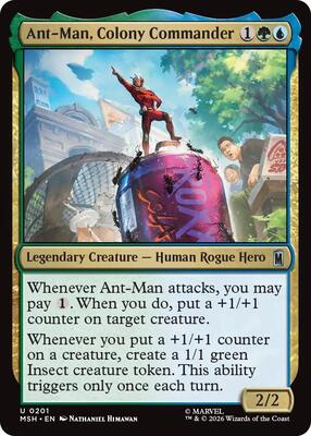 Ant-Man, Colony Commander card from Marvel Super Heroes