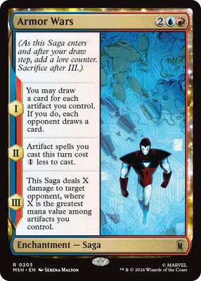 Armor Wars card from Marvel Super Heroes