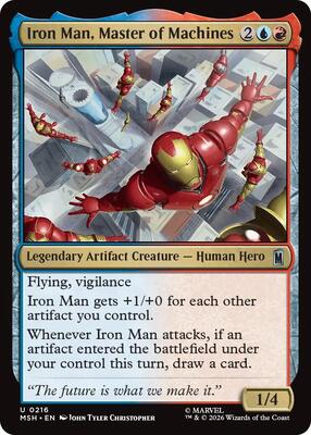 Iron Man, Master of Machines card from Marvel Super Heroes