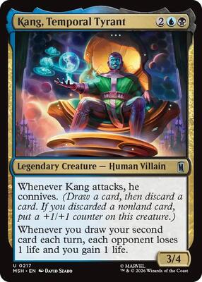 Kang, Temporal Tyrant card from Marvel Super Heroes