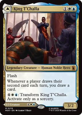 King T'Challa card from Marvel Super Heroes