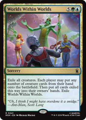 Worlds Within Worlds card from Marvel Super Heroes