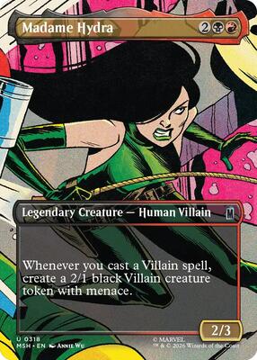 Madame Hydra (Borderless) card from Marvel Super Heroes