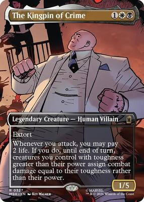 The Kingpin of Crime (Borderless) (0327) card from Marvel Super Heroes