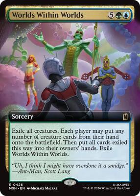 Worlds Within Worlds (Extended Art) card from Marvel Super Heroes