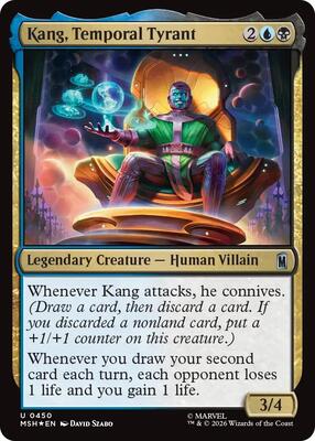 Kang, Temporal Tyrant (Surge Foil) card from Marvel Super Heroes