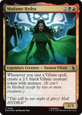 Madame Hydra (Surge Foil) card from Marvel Super Heroes