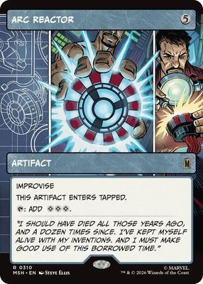 Arc Reactor (Borderless) card from Marvel Super Heroes