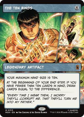 The Ten Rings (Borderless) card from Marvel Super Heroes