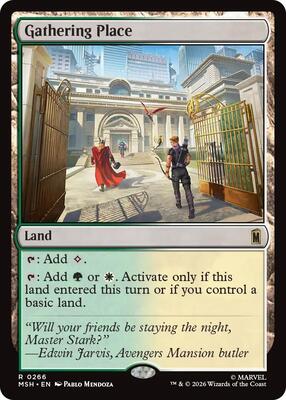 Gathering Place card from Marvel Super Heroes
