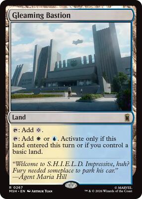 Gleaming Bastion card from Marvel Super Heroes