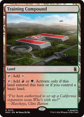 Training Compound card from Marvel Super Heroes