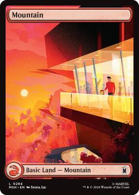 Mountain (0284) card from Marvel Super Heroes