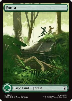 Forest (0285) card from Marvel Super Heroes