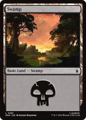 Swamp (0291) card from Marvel Super Heroes