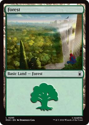 Forest (0295) card from Marvel Super Heroes