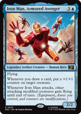 Iron Man, Armored Avenger card from Commander: Marvel Super Heroes