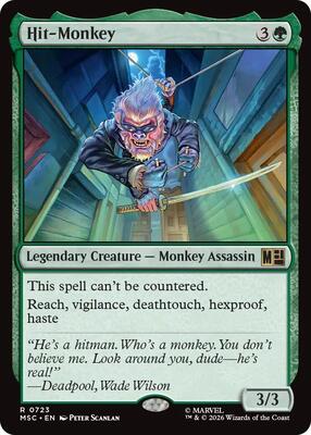 Hit-Monkey card from Commander: Marvel Super Heroes