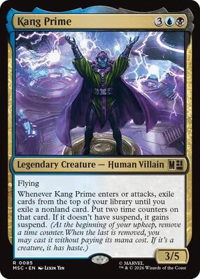 Kang Prime card from Commander: Marvel Super Heroes