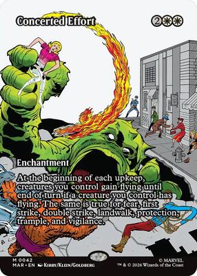 Concerted Effort (Borderless) card from Marvel Universe Eternal-Legal