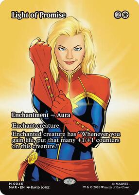 Light of Promise (Borderless) card from Marvel Universe Eternal-Legal